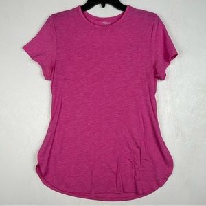 BCG | Shirt sleeve shirt cut out back pink athletic material